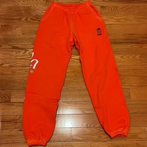 Cherry LA x Swingers Diner Collab Orange Sweatpants